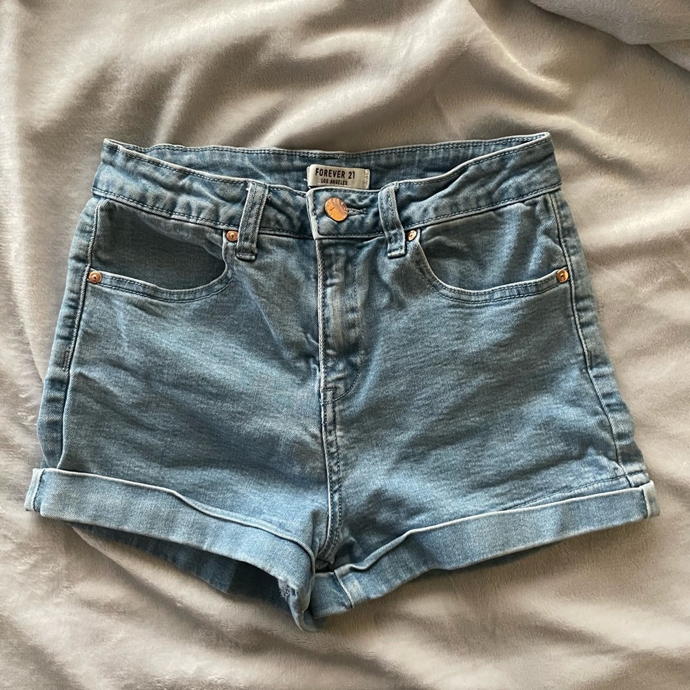 ⭐️ REDUCED SHIPPING! ⭐️ F21 High-Waisted Blue Jean Shorts